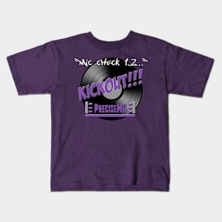 Mic Check KICKOUT Purple Kids T-Shirt